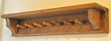 Shaker peg key rack