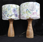 Wooden table lamps