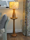 Lamp and pedestal