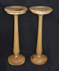 oak pedestals
