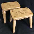 handmade personalised christening stools