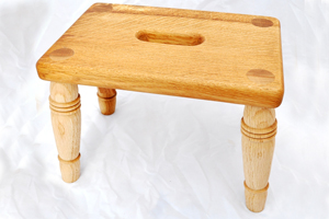 wooden step-up stool