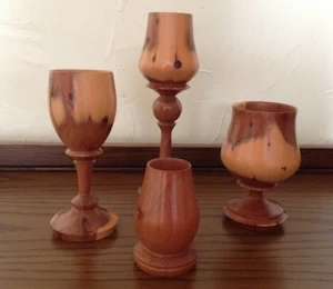 Goblets in yew