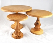 Wooden cake stand