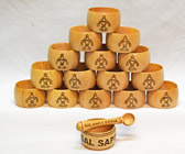 Salt pots with slat cellar icon