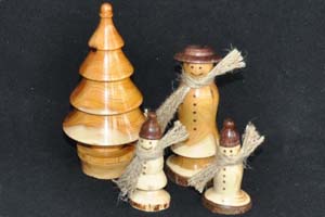 Wooden Christmas ornaments