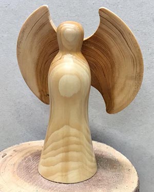 Hand made wooden angel