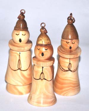 Wooden choirboy ornaments