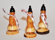 Snowman wooden ornaments