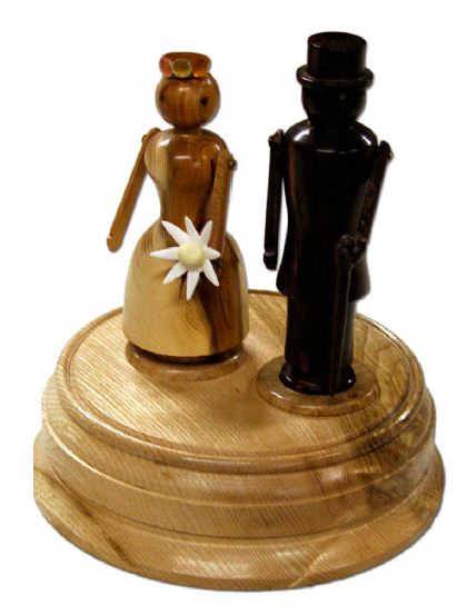 Wooden wedding cake