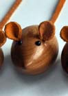 Mouse turned in laburnum