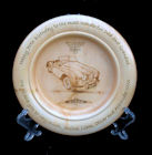 commemorative plate in wood