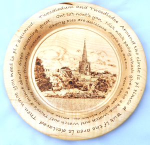 Pyrographed retirement gift