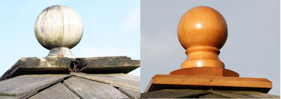 Replacement summerhouse finial