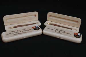 Wooden pen awards