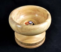 Hand made wooden house cup