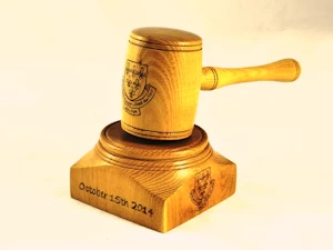 Gavel and block