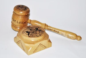 Block and gavel
