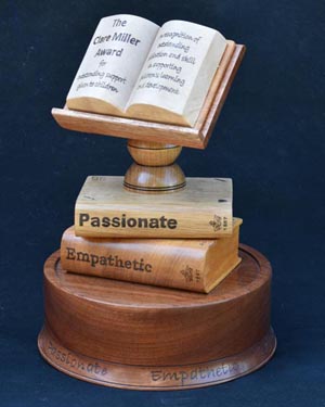 Commemorative book trophy