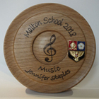 Hand crafted music trophy