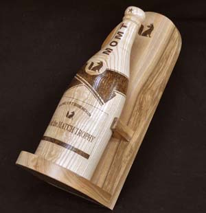 Pyrographed bottle